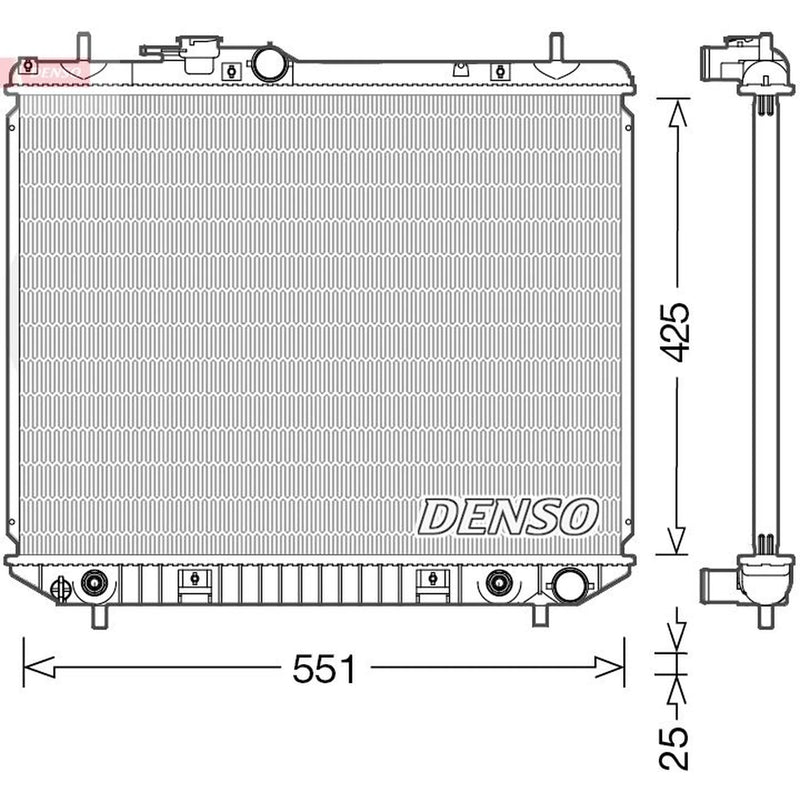 Denso Engine Radiator fits Daihatsu Terios 2000-2006 1.3