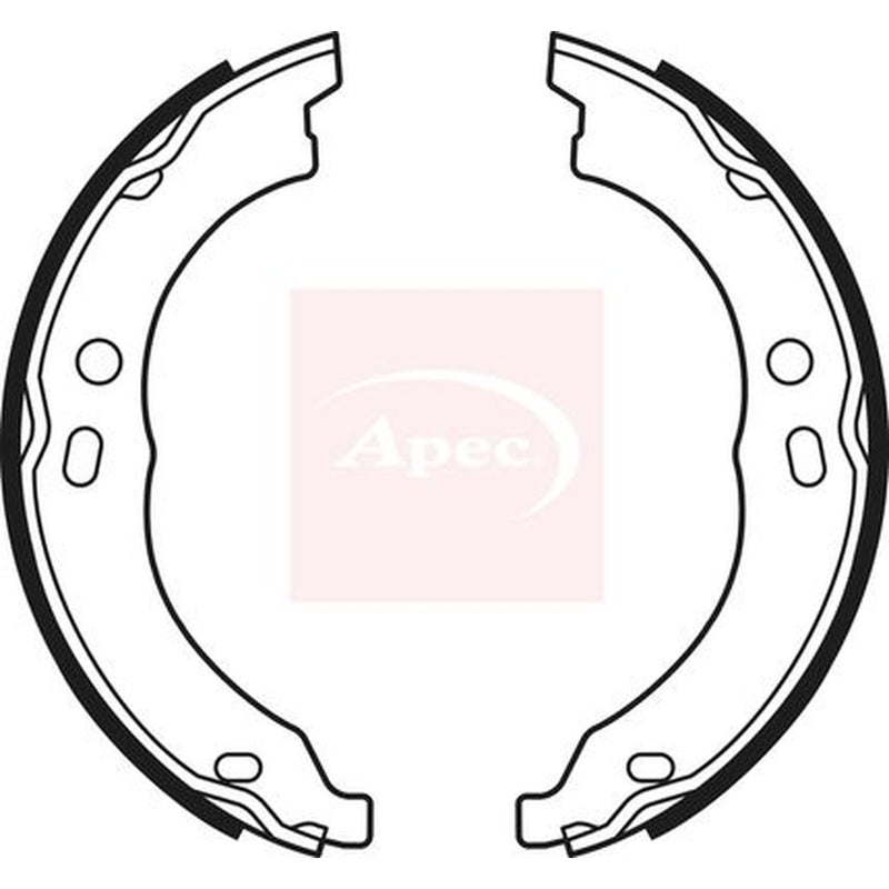 Apec Parking Brake Shoe Set fits Citroën Relay III 2006-2023 2.0 2.2 3.0