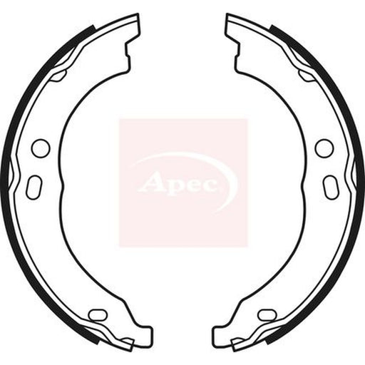 Apec Parking Brake Shoe Set fits Citroën Relay III 2006-2023 2.0 2.2 3.0