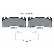 Textar Front Brake Pad Set 2269101