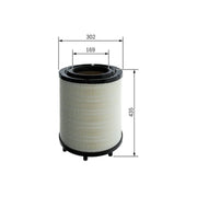 Bosch Engine Air Filter fits Scania 4 - Series 1996-2008