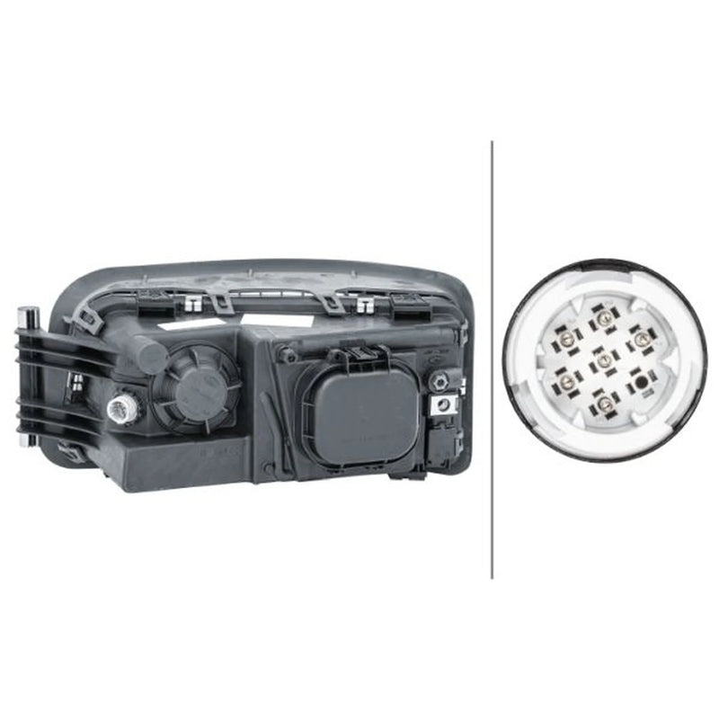 Hella Headlight Headlamp H7/H7 Right fits Man L2000 1993-2007