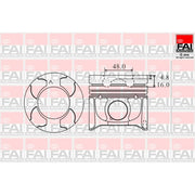 FAI Piston Cylinder Bore = PK19-050
