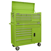 American Pro American PRO Topchest & Rollcab Combination 15 Drawer - Green American Pro - Dynamic Drive