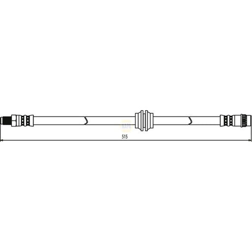 NAPA Brake Hydraulic Hose Line Front NBH1289