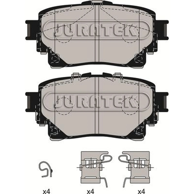 Juratek Rear Brake Pad Set fits Lexus Lbx 2023 on