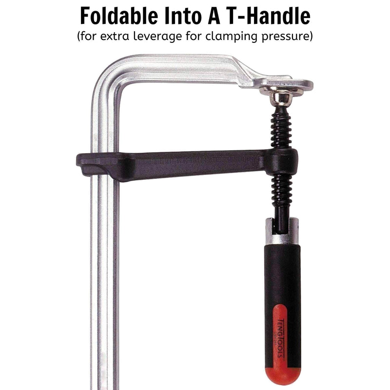 Teng Tools F-Type Clamp Swivel Handle 300 x 100mm Teng Tools - Dynamic Drive