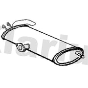 Klarius Box With Tail Pipe Rear fits Suzuki Grand Vitara II 2009 on 2.4