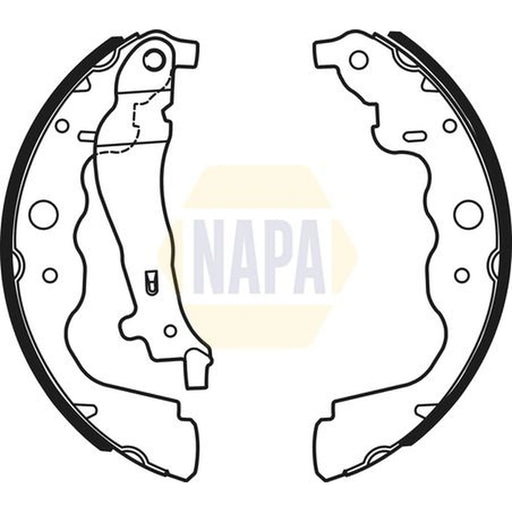 NAPA Brake Shoe Set Axle Kit NBS1067