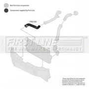 First Line Intercooler Turbo Charge Air Hose fits Audi A3 2000-2003 1.9
