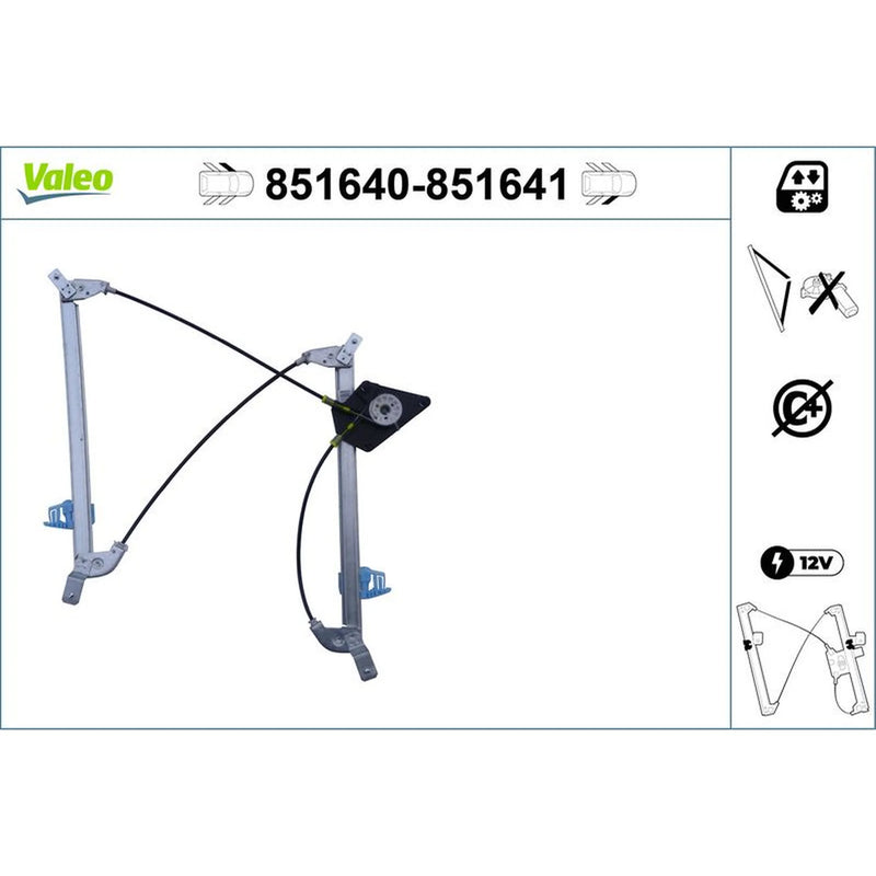 Valeo Electric Window Regulator Lifter Left Front 851640