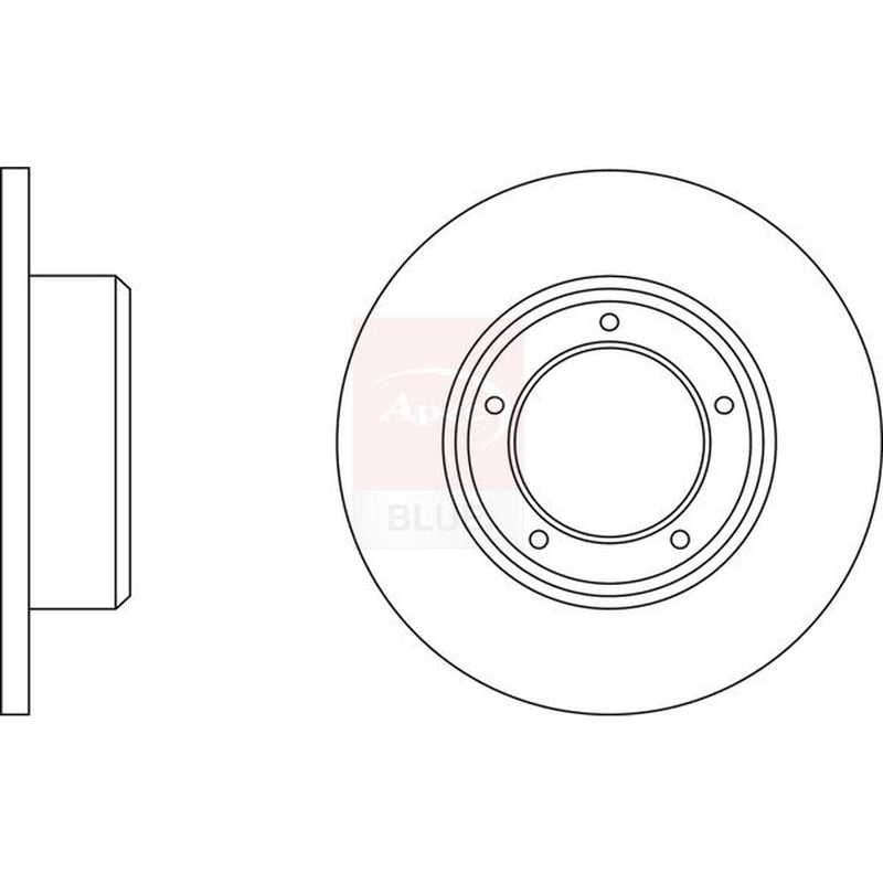 Apec Front & Rear Brake Discs & Pads fits Land Rover Range Rover 1970-1990 3.5