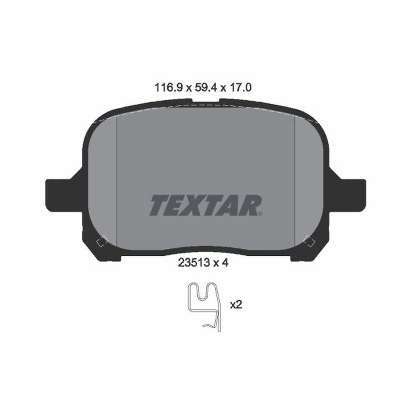 Textar Front Brake Pad Set 2351302
