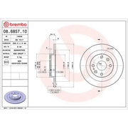 Brembo Rear Brake Solid Discs & Pads fits Mazda MX-5 1998-2005 1.6 1.8