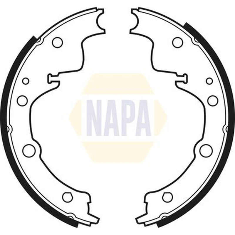 NAPA Brake Shoe Set Axle Kit fits Iveco Daily I 1978-1989
