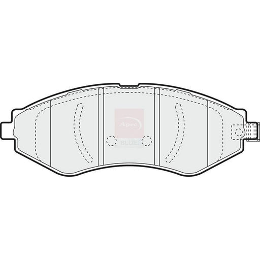 Apec Front Brake Vented Discs & Pads fits Chevrolet Aveo / Kalos 2005-2013 1.4