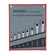 Teng Tools Ratcheting Combination Spanner Set RS Tool Roll 8 Pieces Teng Tools - Dynamic Drive