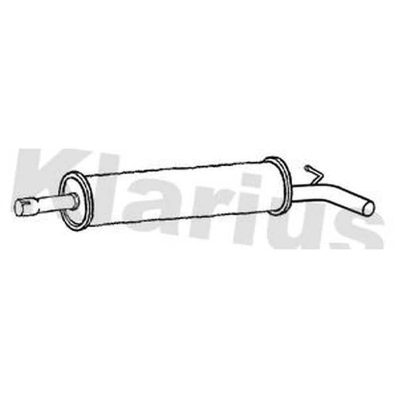 Klarius Box With Tail Pipe fits VW Golf VIII 2019 on 1.5