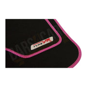 Saxon VR Cerise Embroidered Edging Car Mat Set (Front & Rear) Universal Sakura  - Dynamic Drive