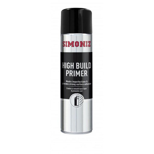 Simoniz High Build Primer Spray Putty Filler Aerosol Paint 500ml SIMB90D Simoniz - Dynamic Drive