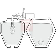 Apec Black Front Brake Pad Set fits Audi A6 C5 1998-2005 4.2