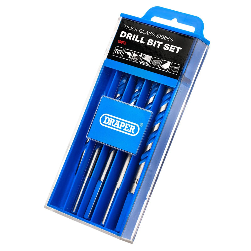 Draper TCT Tile and Glass Drill Bit Set (6 Piece) - DBTGS1 - image 1