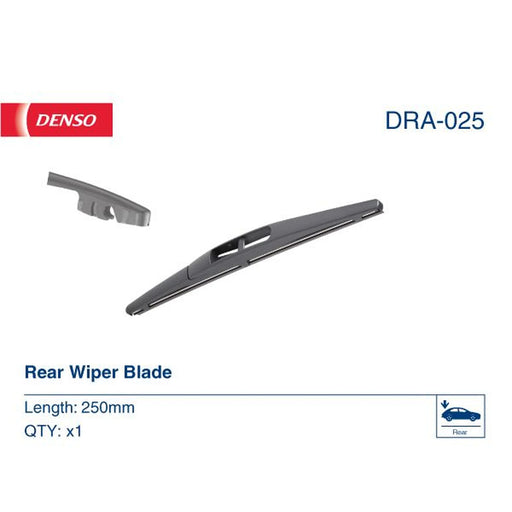 Denso Rear Wiper Blades fits Citroën C4 Aircross 2012 on 1.6 1.8