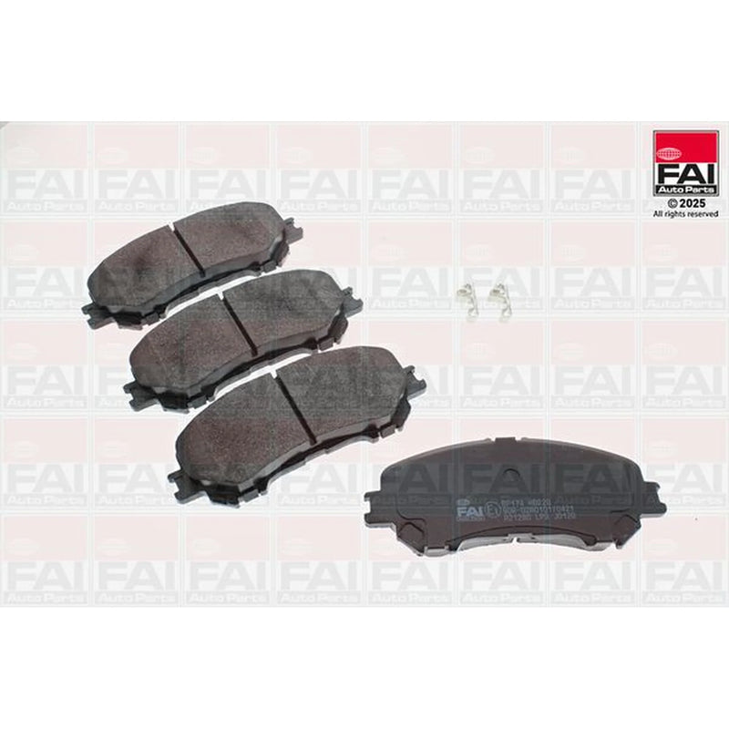 FAI Front Brake Pad Set fits Nissan Qashqai II 2013-2014 1.2 1.5 1.6 2.0