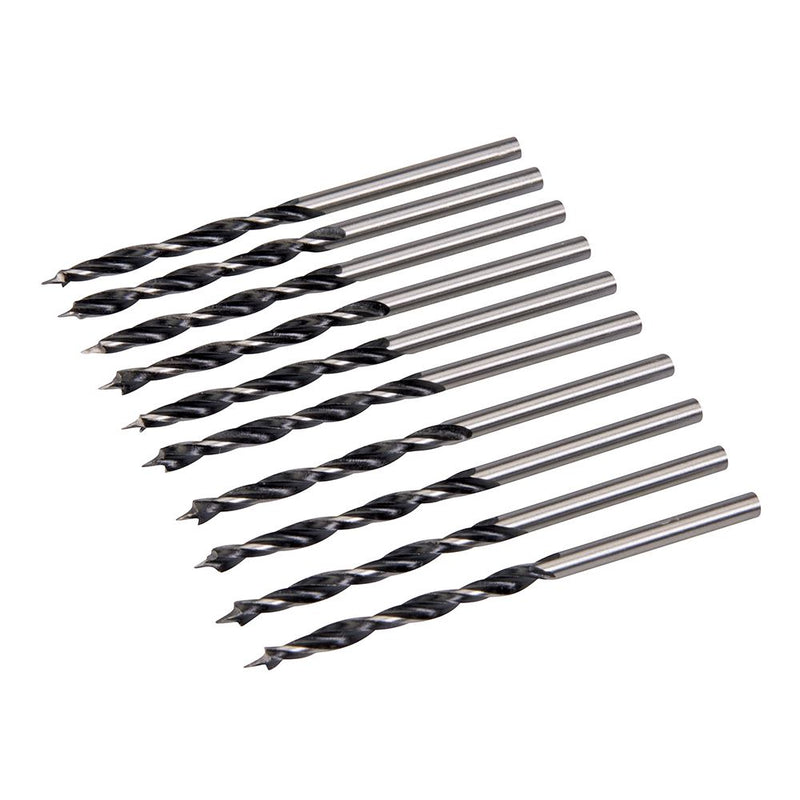 Silverline Lip & Spur Drill Bits 3mm 10pk 612120 Silverline  - Dynamic Drive