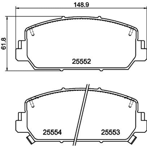 Mintex Brake Pad Set
