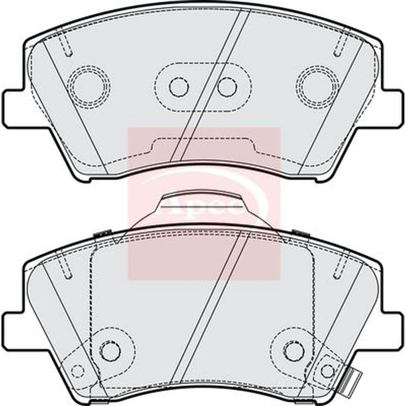 Apec Front Brake Pad Set PAD2226
