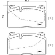 Mintex Front Brake Pad Set fits Audi A6 C7 2011-2018 1.8 2.0 2.8 3.0