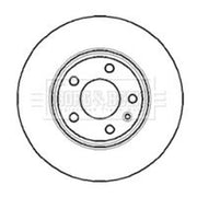 Borg & Beck 2 x Vented Front Brake Discs BBD4297-x2