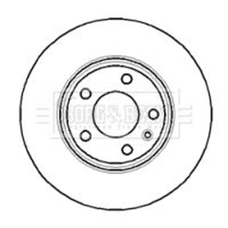 Borg & Beck 2 x Vented Front Brake Discs BBD4297-x2