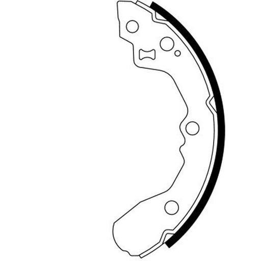 Mintex Brake Shoe Set Axle Kit fits Kia Rio I 2000-2005 1.3 1.5