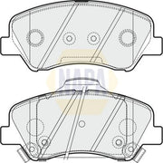 NAPA Front Brake Pad Set fits Hyundai Accent IV 2010-2018 1.4 1.6