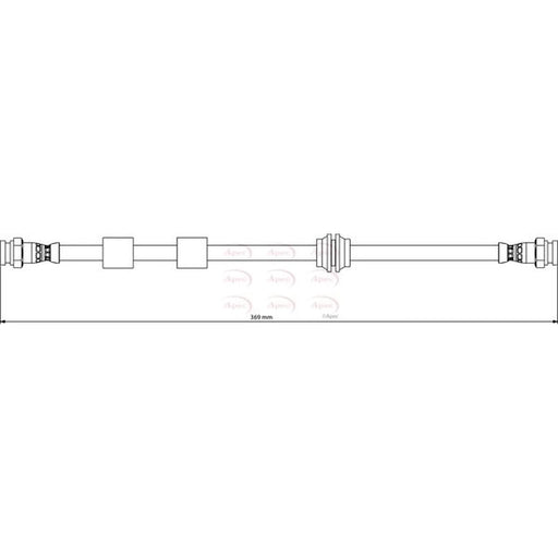 Apec Brake Hydraulic Hose Line Rear HOS4173