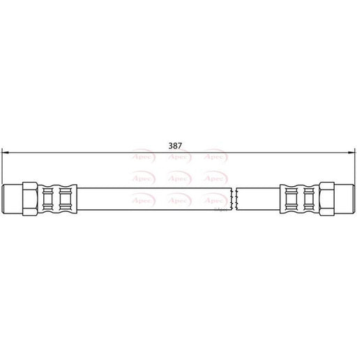 Apec Brake Hydraulic Hose Line Rear fits Mercedes-Benz G-Class 2006-2012