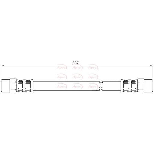 Apec Brake Hydraulic Hose Line inner HOS4039