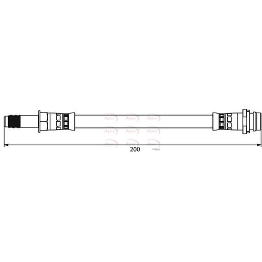 Apec Brake Hydraulic Hose Line outer HOS3920