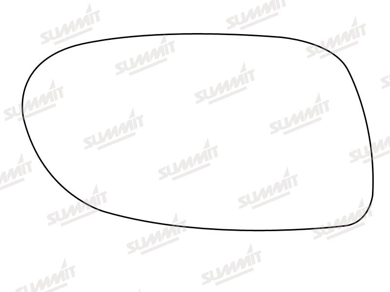 Summit Heated Base Plate With Blind Spot Mirror Glass fits Mercedes W168 A Class RHS Summit - Bars 4 Cars