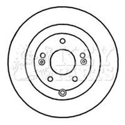 Key Parts Rear Brake Discs & Pads fits Hyundai Santa Fé II 2006-2012 2.0 2.2 2.7
