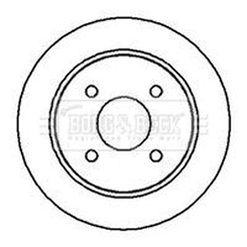 Borg & Beck Front & Rear Brake Discs & Pads fits Ford Fiesta VI 2013-2017 1.6