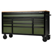 Draper 61" 15 DRAWER TROLLEY GREEN - B100-61GR - image 1