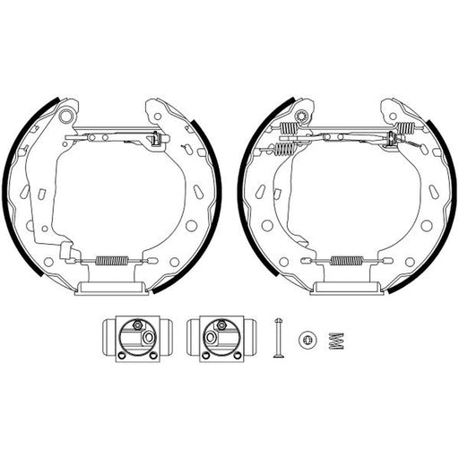 Mintex Brake Shoe Set Axle Kit fits Smart Cabrio 2002-2004