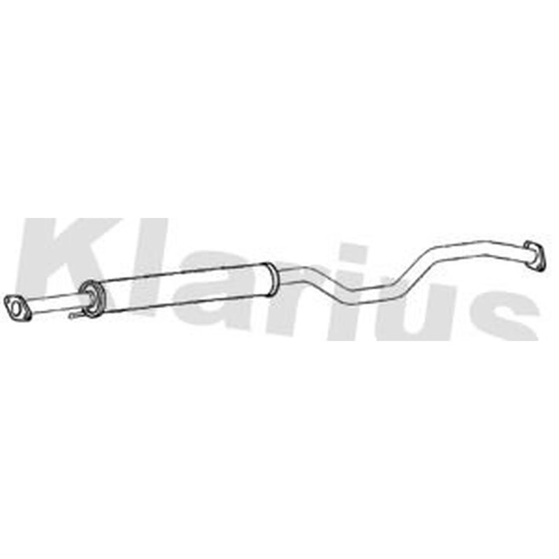 Klarius Box With Centre Pipe Centre fits Nissan Juke 2010-2019 1.6