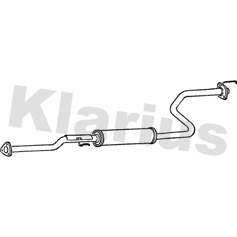 Klarius Box With Centre Pipe Centre fits Honda Civic VI 1995-2001 1.4