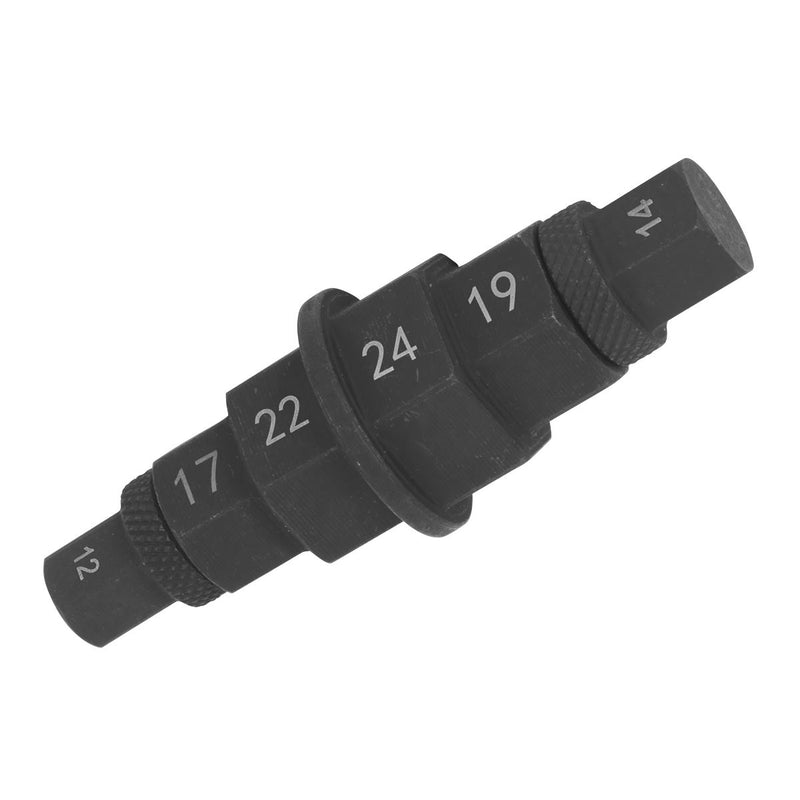 Sealey Motorcycle Spindle Tool 12, 14, 17, 19, 22 & 24mm MS008 Sealey  - Dynamic Drive