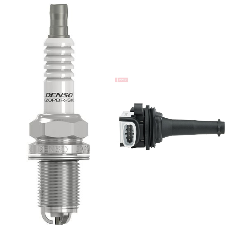 Denso Ignition Service Kit (1 Spark Plugs + Ignition Coil) fits Volvo V70
