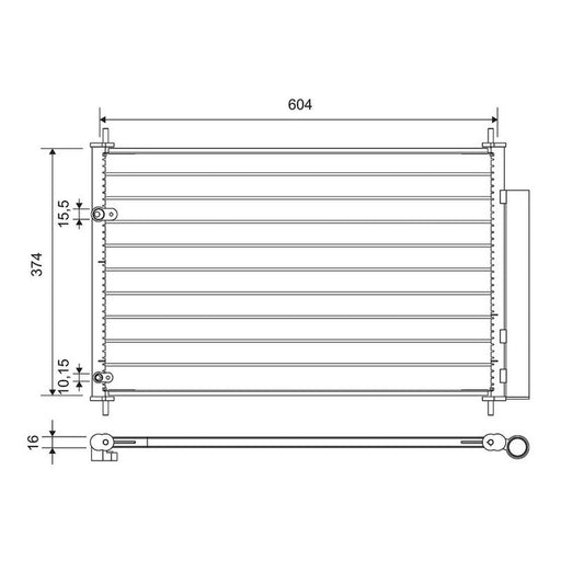 Valeo Air Conditioning Condenser 812654
